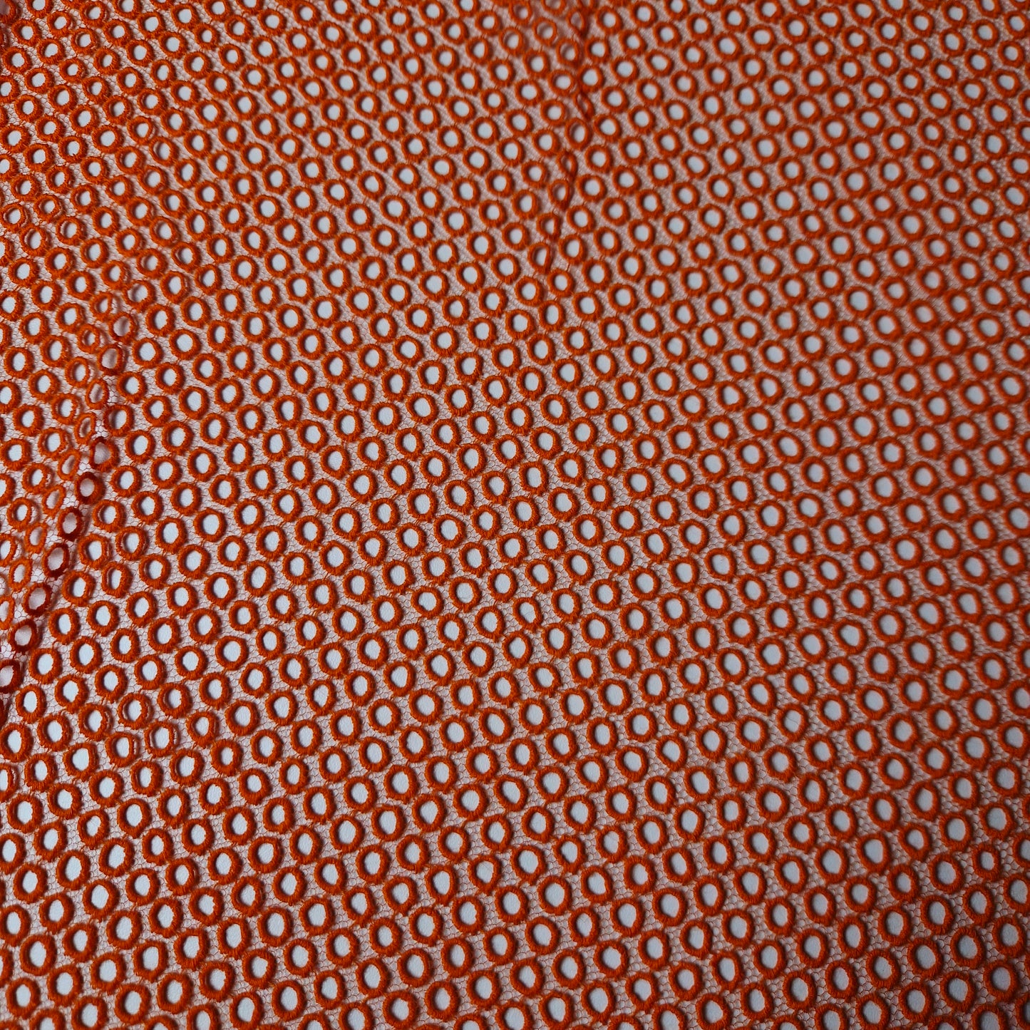 Spitze · Baumwolle · Geometrisch · Pantone Orange Tiger · 115 cm · Meterware