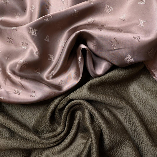 Kombipaket · Mantelstoff · Velours-Behandlung · Kaschmir · Pantone Ivy Green · Stoff 350×150 cm + Viskosefutter 300×150 cm · 670 g/m²