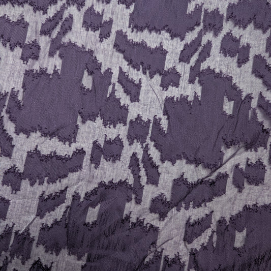 Fil Coupé · Seide · Abstrakt · Violet · 145 cm · 110 g/m² · Meterware