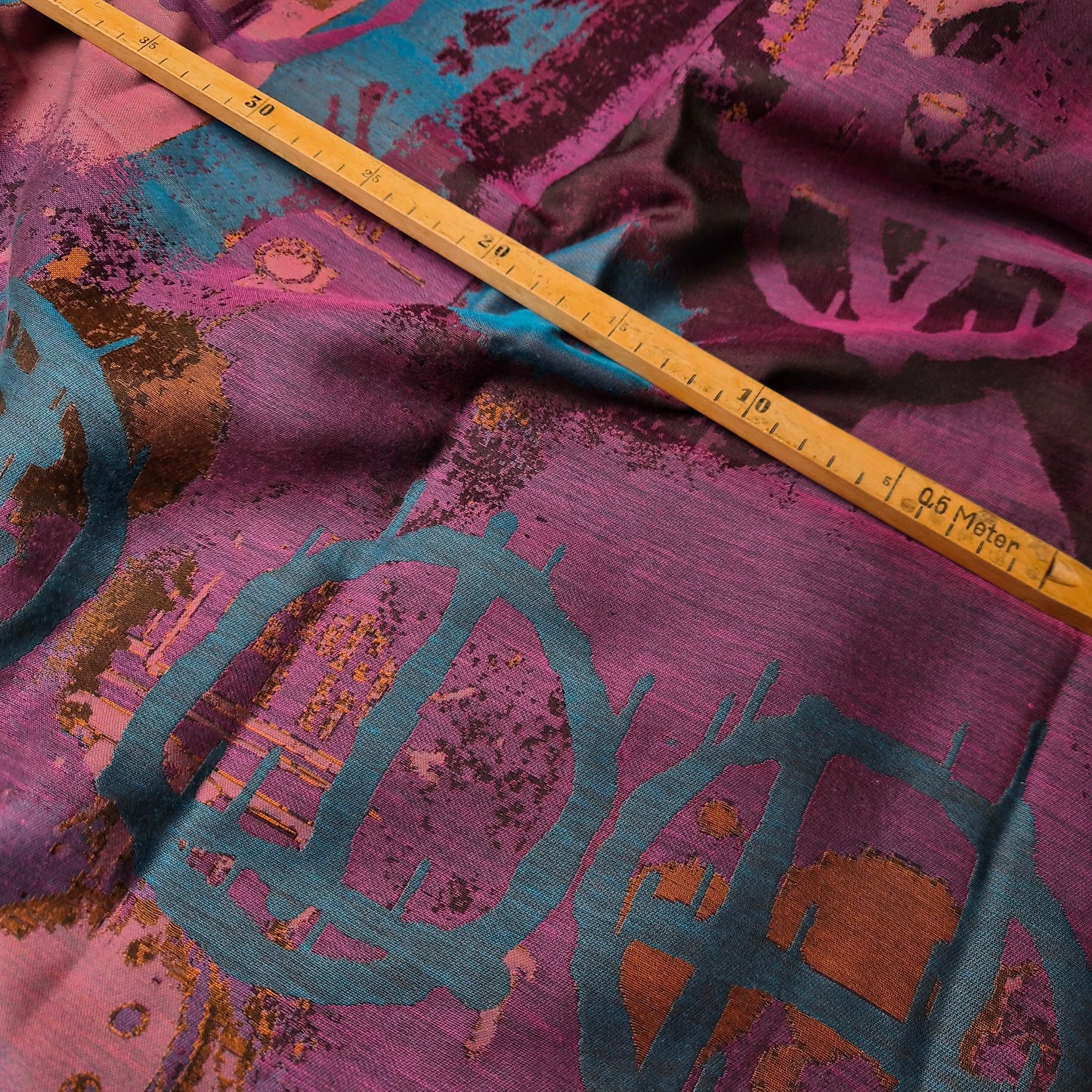 Phlox Muster / Polyester Einzelstück 300 cm x 150 cm / S5X1X024