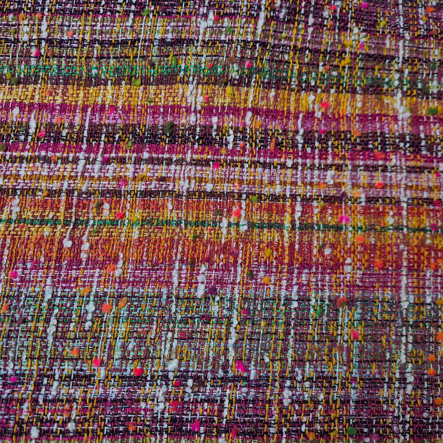 Meterware · Tweed · Baumwolle 43%, Viskose 27%, Polyester 31% · Kariert · Pastelltöne · 140 cm